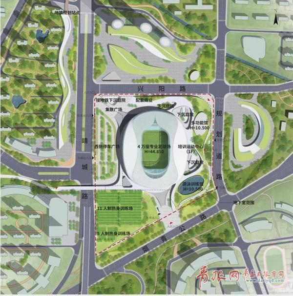 青岛亚洲杯场馆要按世界杯标准建立 主场馆座位数扩容至5万